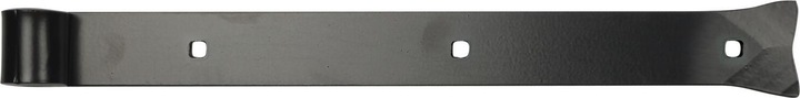 Sonneck Langbänder einseitig gerollt, ohne Kegel, 400x45x8 mm, Stahl schwarz geschmiedet
