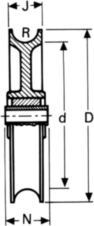 Produktbild Etter Schiebetorrolle 56Z/180