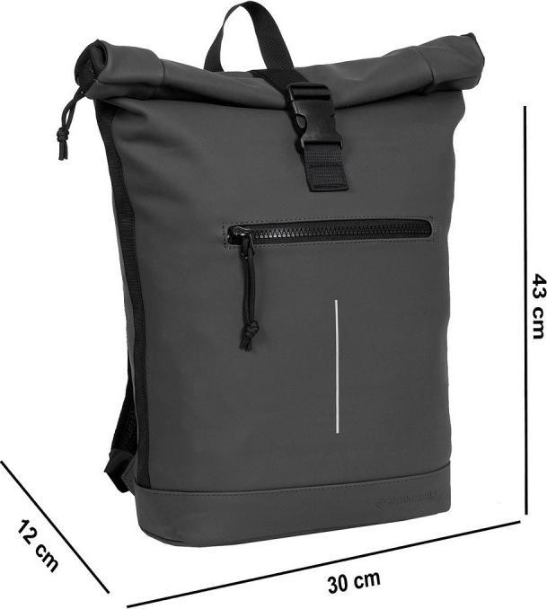 Produktbild New Rebels Mart - New York Rolltop Backpack 16L Black (16 l)