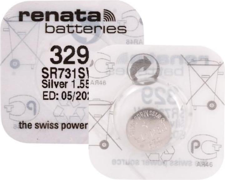Produktbild Renata 329 (SR731SW) Knopfzellen Batterie Silberoxid (1 Stk., SR731, 37 mAh)