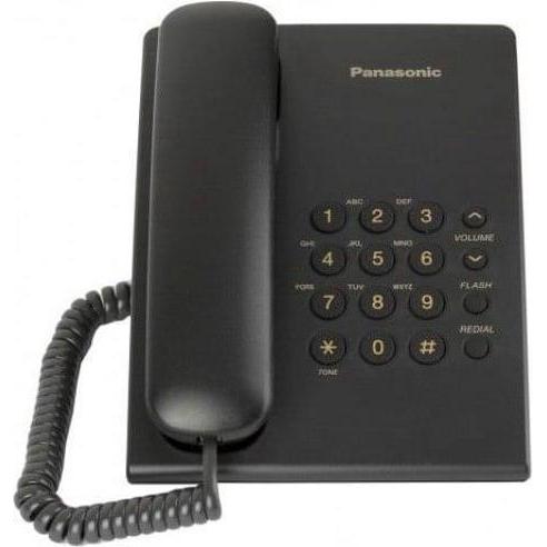 Thumbnail - Panasonic KX-TS500FXB Corded phone, Black, Telefon, Schwarz