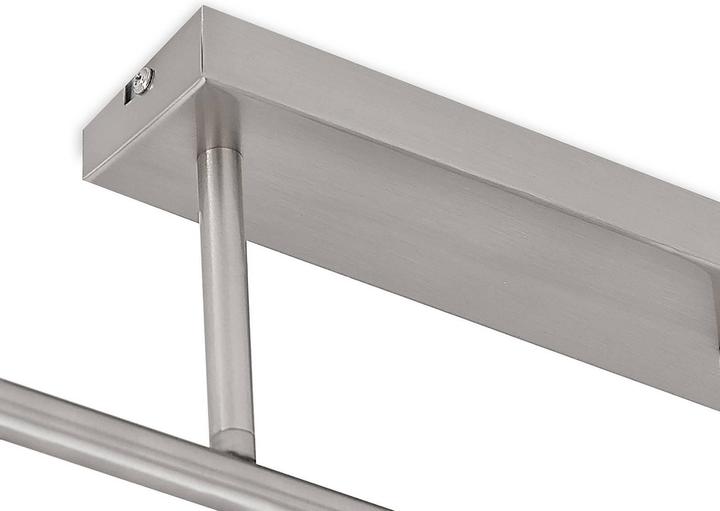 Actual product image Lindby Biscala LED ceiling lamp 5fl. nickel/opal (2350 lm, E14)
