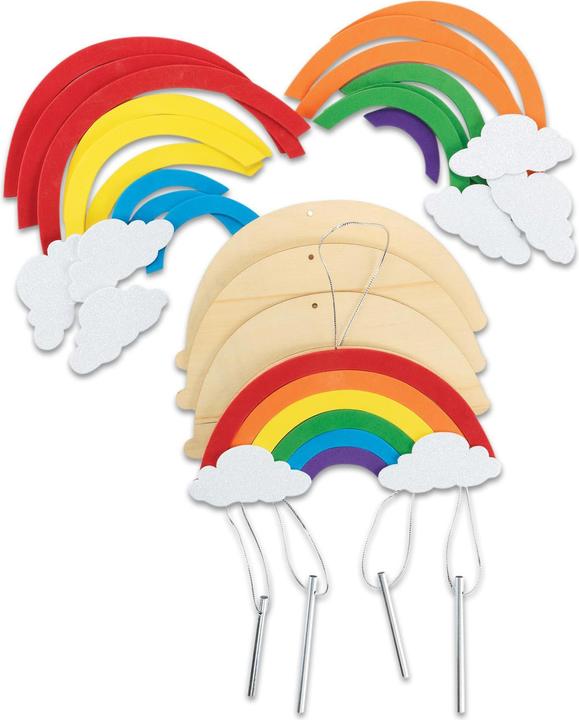Actual product image Colorations Wind Chime Rainbow Craft Set