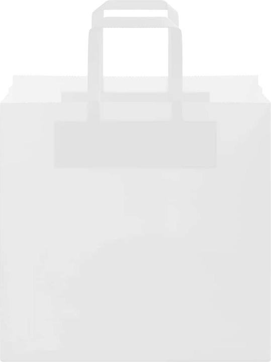 Produktbild VidaXL Kraftpapiertüten 250 Stk. mit Henkel Weiss 26x17x25 cm Papiertüte (Geschenktüte, 250 x)
