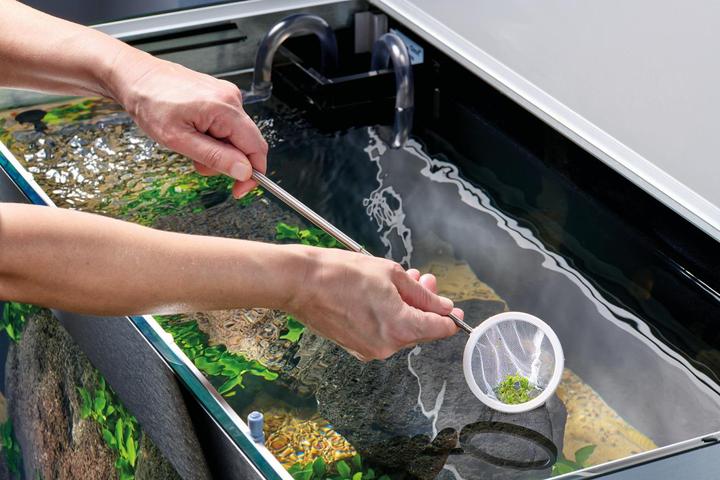Oase Teleskopnetz weiss rund (Cura dell'acqua dell'acquario, Rete di atterraggio per acquari)
