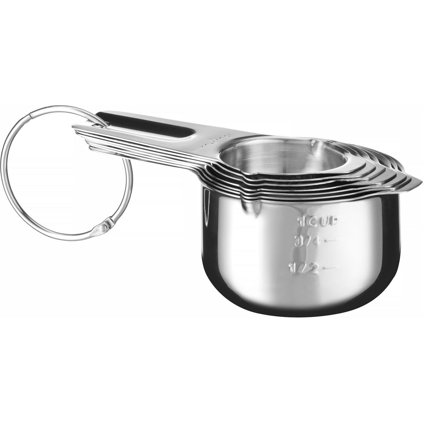Hendi Messbecher - Set mit 7 Stk.,, 140x85x(H)52mm, Messbecher, Silber
