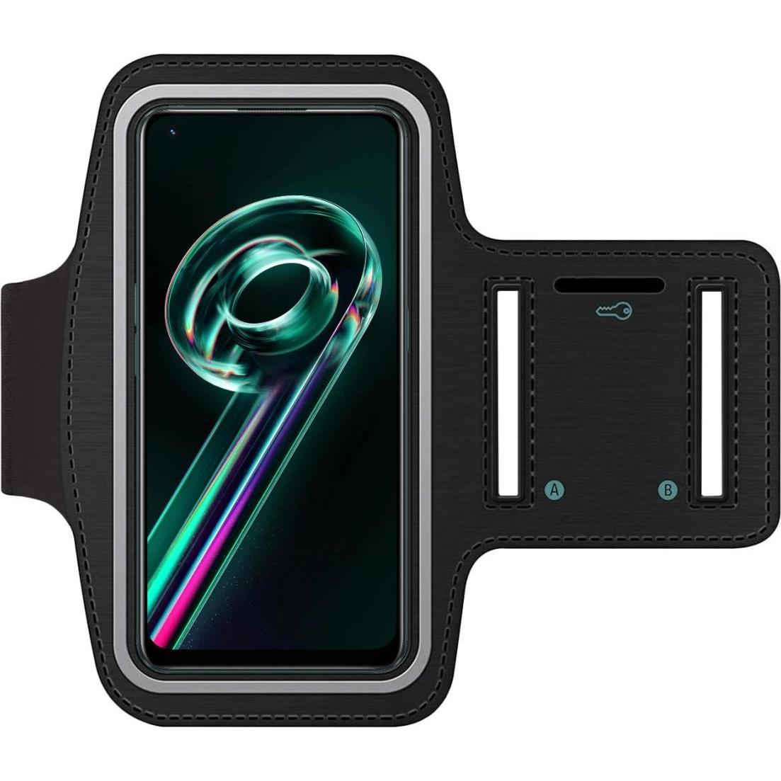 SmartFitness Realme 9 Pro+ Handy Sport Armband, Smartphone Sportarmband, Schwarz