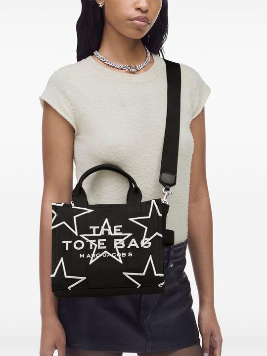 Actual product image Marc Jacobs the small tote i canvas with embroidered stars