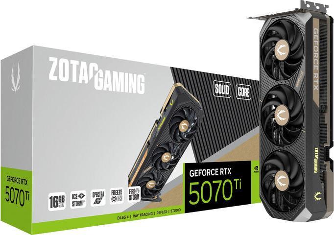 Image du produit Zotac GF RTX 5070 TI SOLID CORE (16 Go)