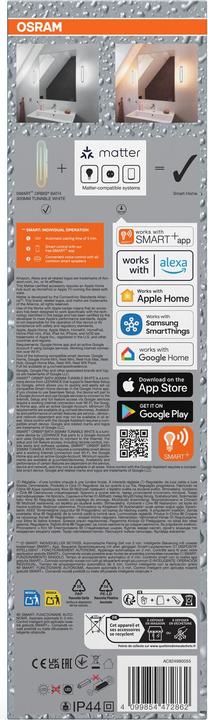 Produktbild Osram SMART+ Matter Orbis Wall Bath IP44 300mm White Tunable White (600 lm)