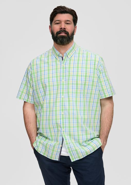 Produktbild s.Oliver Hemd Kurzarmhemd aus Lyocellmix (3XL)