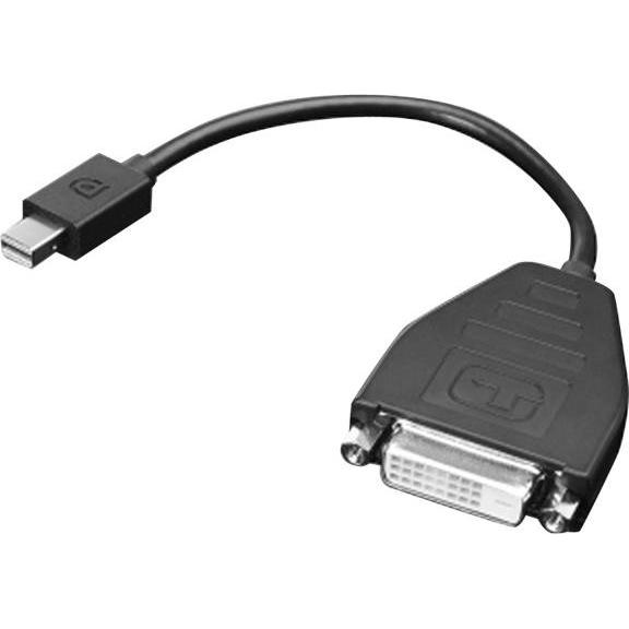 Lenovo 0B47090 Videokabel-Adapter 0,2 m Mini-DisplayPort SL-DVI Schwarz, Pezzo di ricambio notebook, Nero