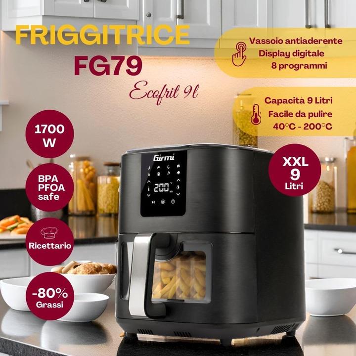 Immagine prodotto Girmi FG79 Friggitrice ad Aria 1700W 9