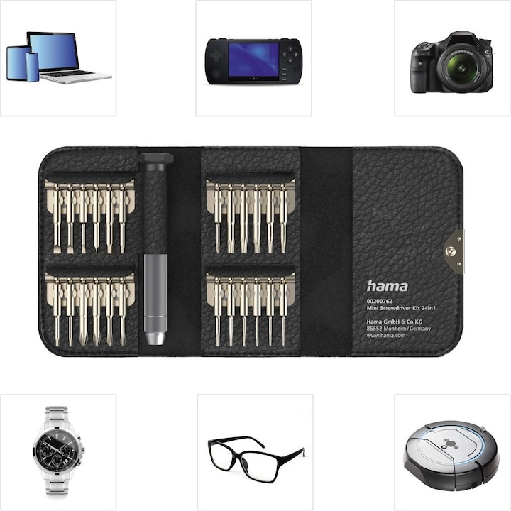 Actual product image Hama Mini screwdriver set (Torq, Cross recess, Tri-wing)