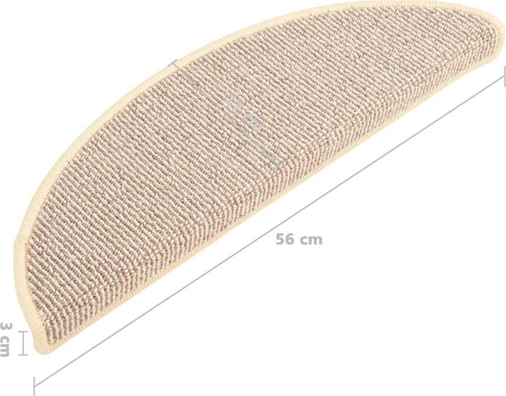 Actual product image vidaXL Treppenmatte (56 x 17 cm)