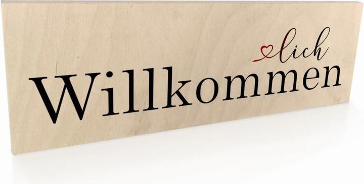 Actual product image Trenddeko Welcome to our website (30 x 10 cm)