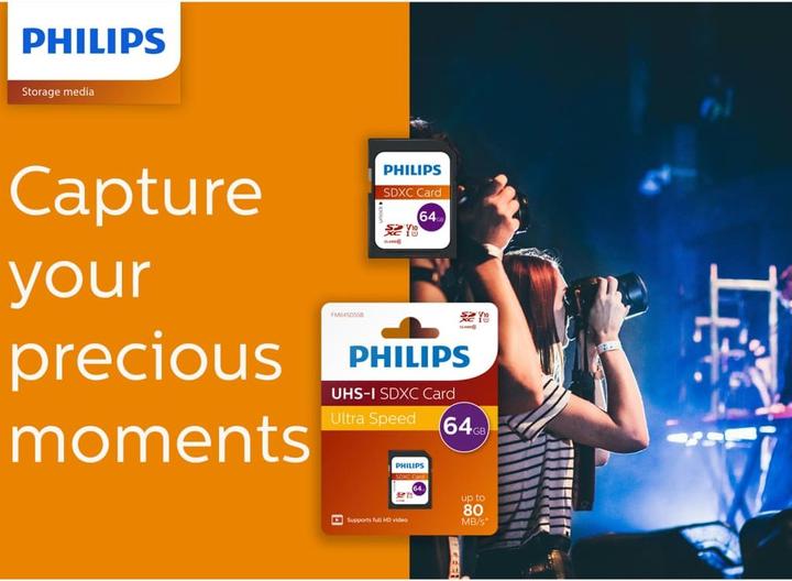 Actual product image Philips Hannes (64 GB, SDXC, U1, UHS-I)