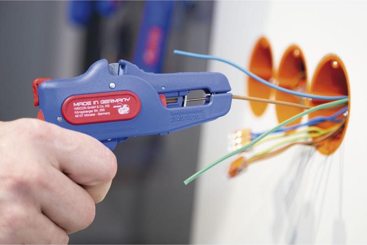 Produktbild MGA WEICON TOOLS Abisolierzange No. 5 Pro | Automatische Abisolierzange für alle gängigen flexiblen und (160 mm)