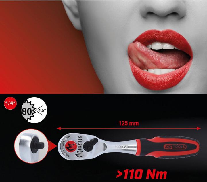 Produktbild KS Tools 1/4 Monster Umschaltknarre (1/4")