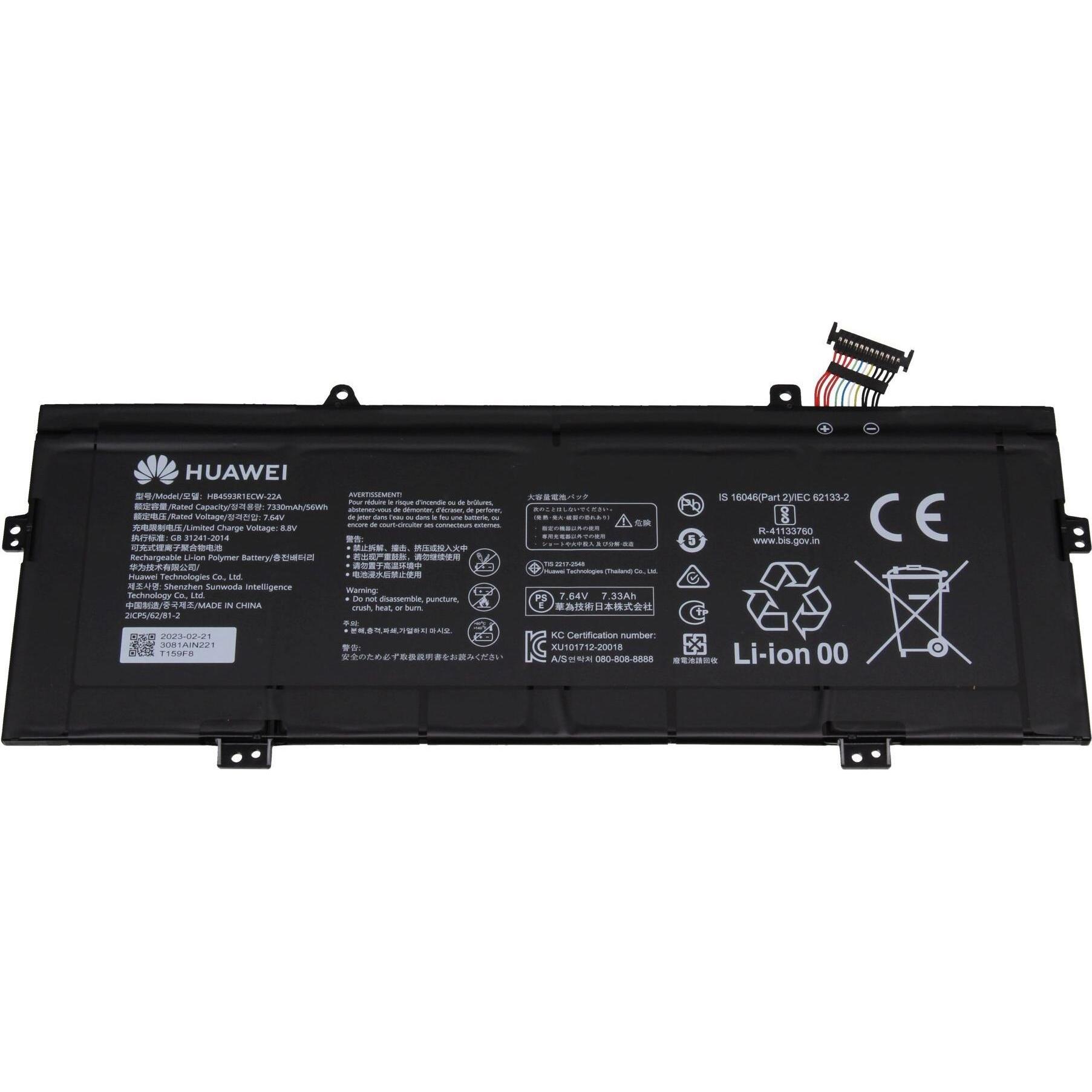 Huawei HB4593R1ECW-22A (4 Zellen, 7330 mAh), Notebook Akku