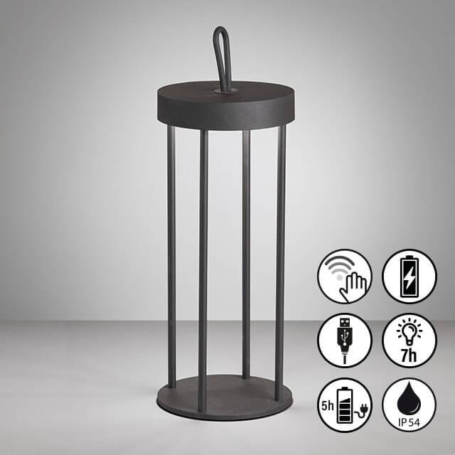 Image du produit FHL easy FHL Kante LED lampe de table 3W dimmable noir 850333