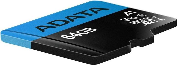 Image du produit Adata Carte mémoire flash Premier (adaptateur microSDXC vers SD inclus) (64 Go, microSDXC, U1, UHS-I)