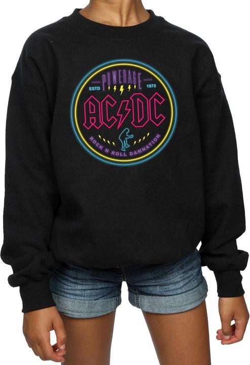 Produktbild AC/DC Circle Neon Sweatshirt Mädchen (152, 158)