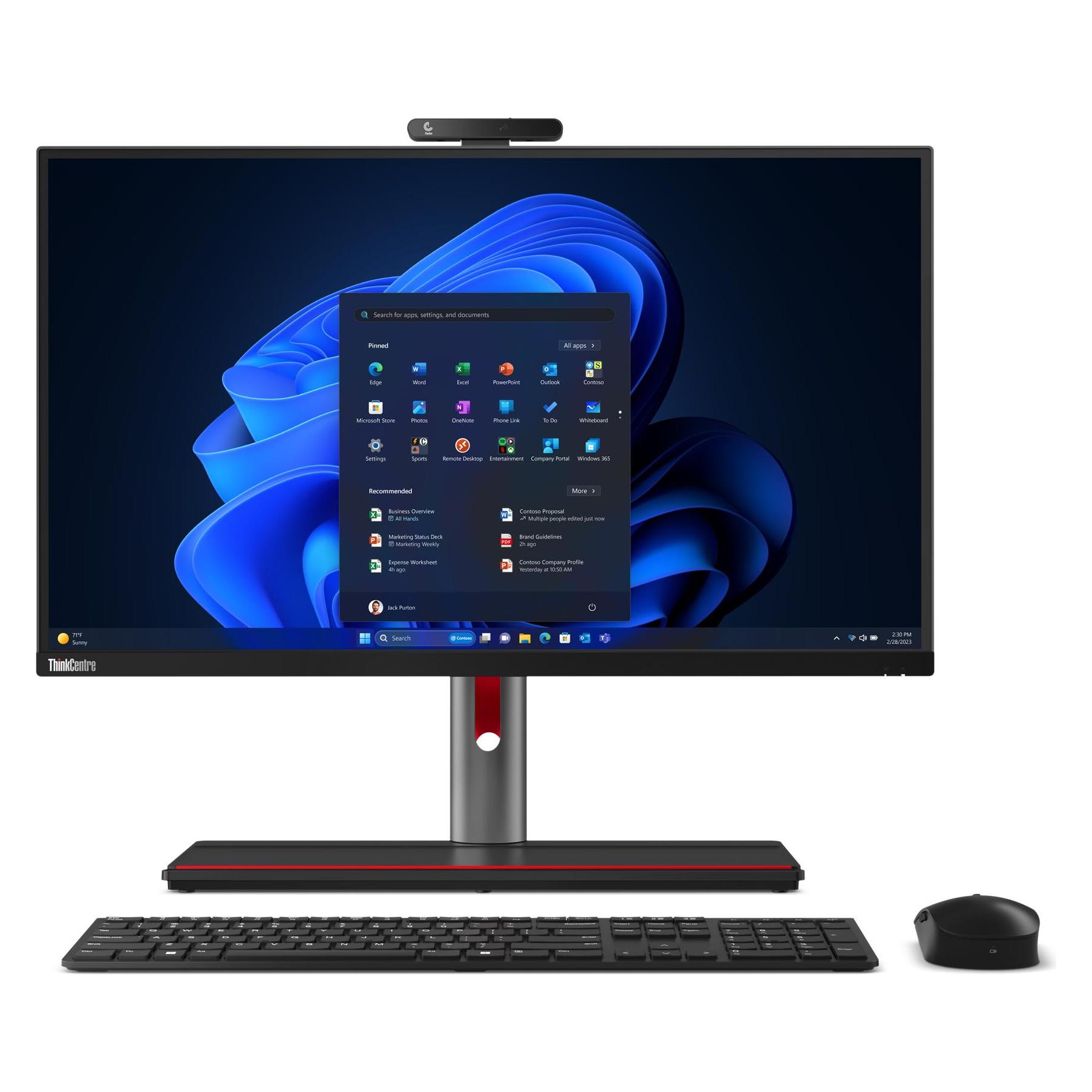 Lenovo ThinkCentre M90a Pro Gen 4 (512 GB, 16 GB, Intel Core i7-13700, GeForce RTX 4050), PC, Schwar