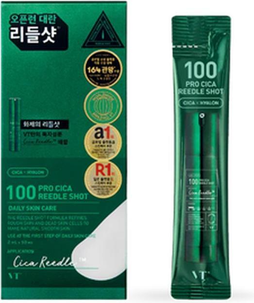 Actual product image VT Cosmetics 100 Pro Cica Reedle Shot 2ml X 10 Pieces (20 ml)
