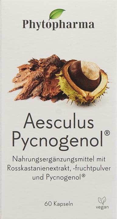 Immagine prodotto Phytopharma Aesculus Pycnogenol (60 pz., Pillole, 61 g)