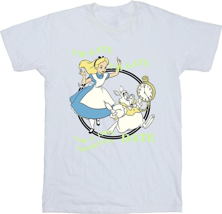 Actual product image Disney Mens Alice In Wonderland I'm Late T-Shirt (XL)