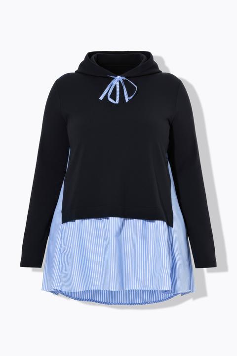 Produktbild Miamoda Hoodie, Kapuze, Streifen-Blusen Einsatz (54)