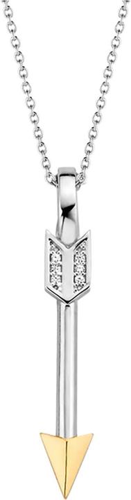 Immagine prodotto Ti Sento Milano Catena con ciondolo in zirconi bicolore 6789ZY (Argento 925, 45 cm)