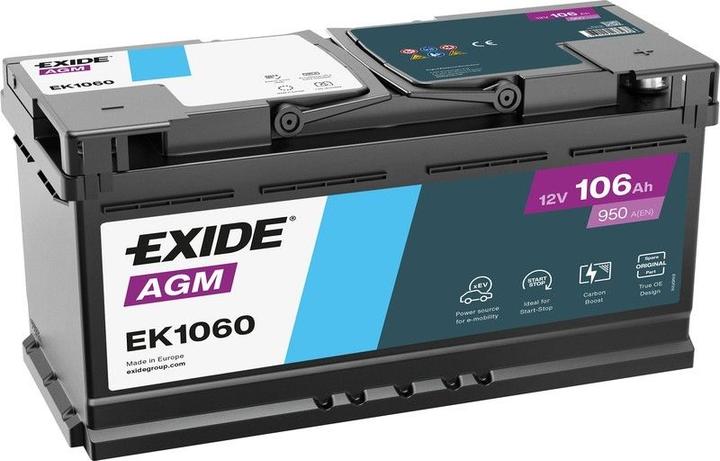 Exide EK1060 (12 V, 106 Ah, 950 A)