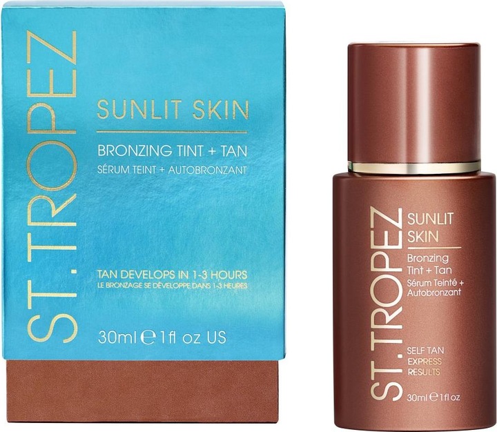 St. Tropez - Sunlit Skin Tint + Tan Serum (Self tanning serum, 30 ml)