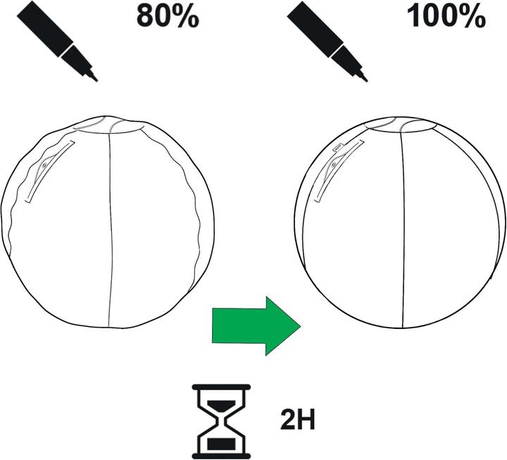 Actual product image Leitz Seat Ball Active Ø 65cm light grey (65 cm)