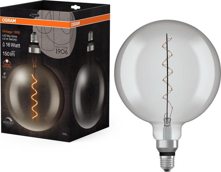 Immagine prodotto Osram Vintage 1906 LED DIM 16 4,8 W/1800 K E27 (E27, 4.80 W, 150 lm, 1 x, G)