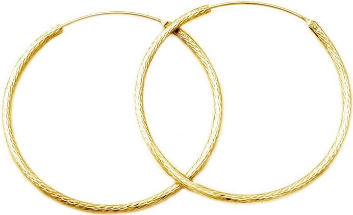 Produktbild Beneto Luxury gold-plated earrings made of silver AGUC1240 / N-GOLD - Diameter: 4.5 cm (L) (Silber)