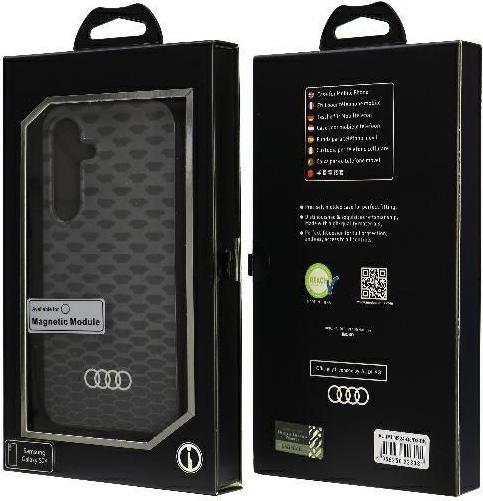 Actual product image Audi IML Stitching Pattern MagSafe Case S921 czarny/black hardcase AU-IMLM-Q5/D3-BK (Samsung Galaxy S24)