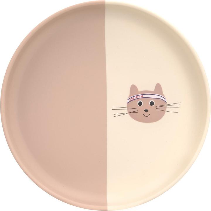 Produktbild Lässig Kinderteller Tiny Team Cat Braun/Beige