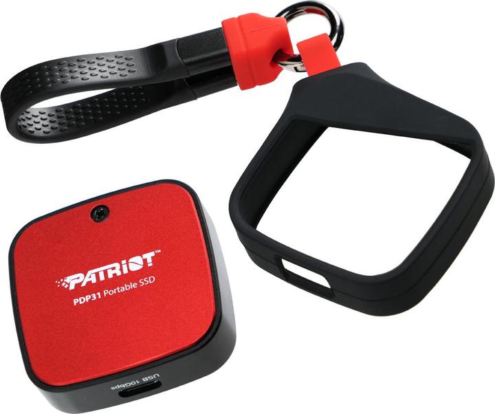 Produktbild Patriot PDP31 2 TB rot / Externe SSD / R: 1000 MB/s / W: 1000 MB/s / USB-C 3.2 Gen 2 (2 TB)