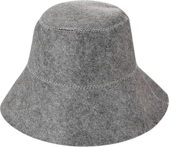 Nikko Saunahut aus Wollfilz, Filzbadehut Saunamütze grau