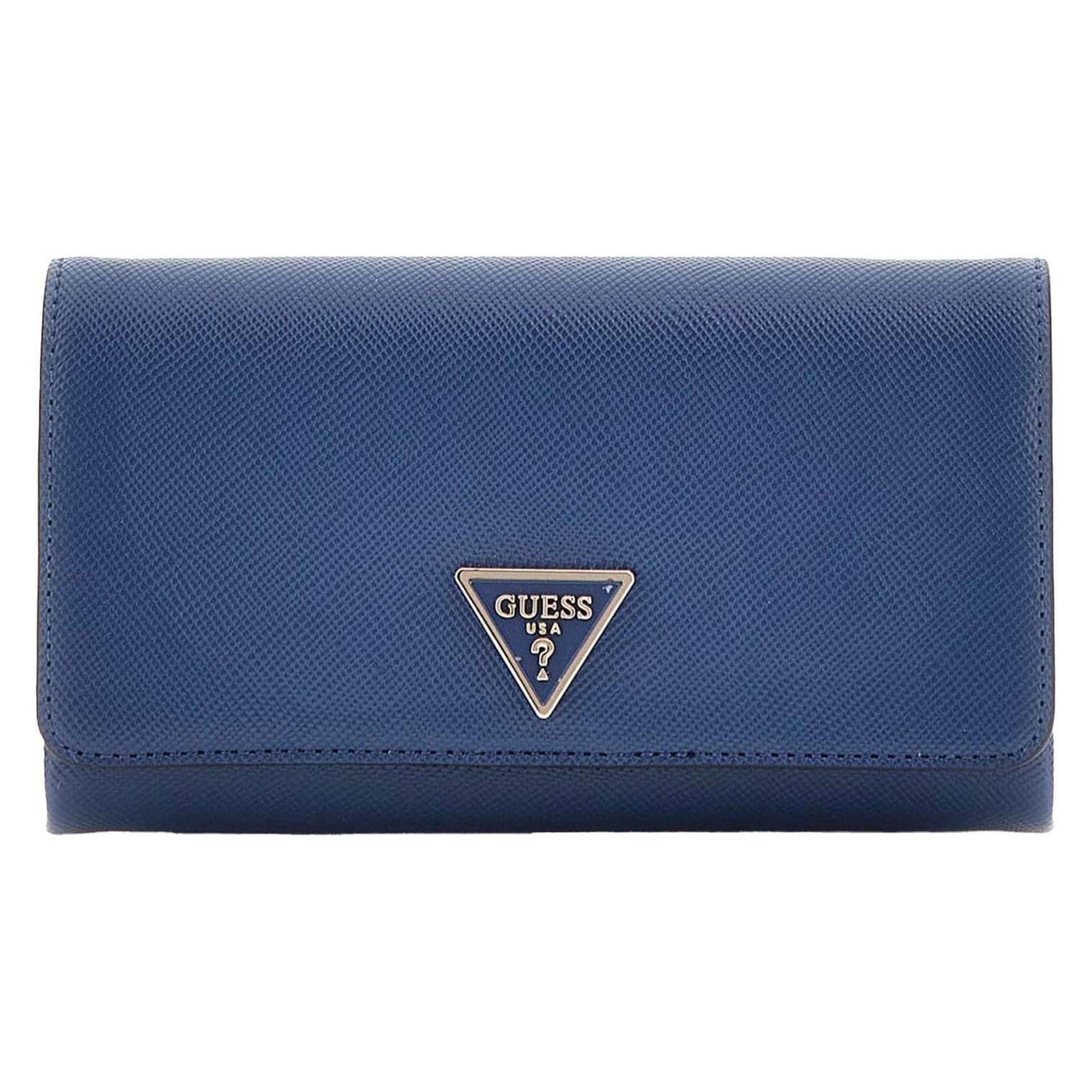 Guess, Damen, Handtasche, Noelle Mini Xbody Flap Organizer, Blau
