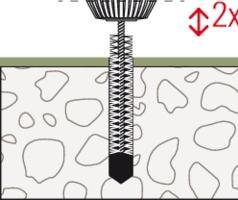 Produktbild Fischer WHG Set beschichteter Beton M10 R (10 Stk.)