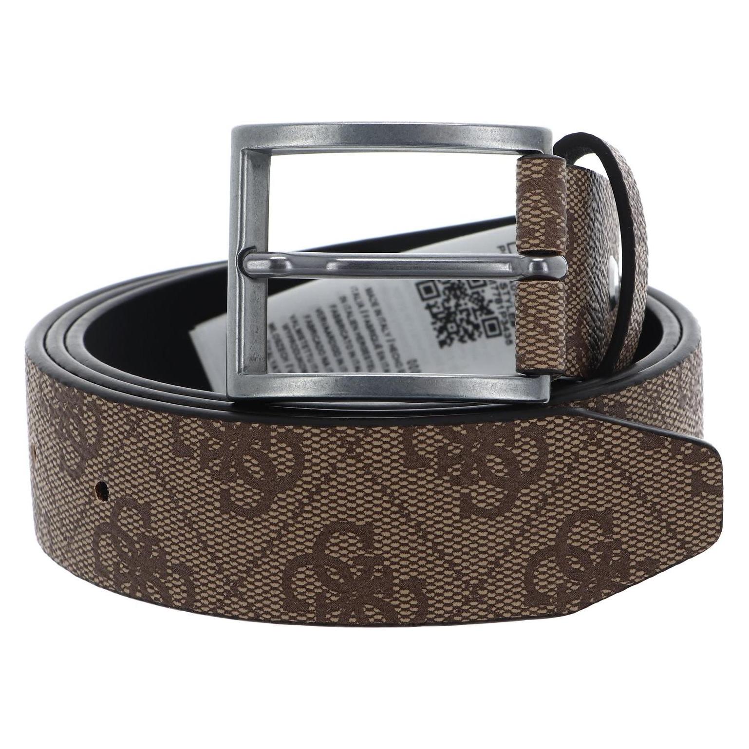Guess, Herren, Gürtel, Vezzola Adjustable Belt, Beige, Braun, (90)