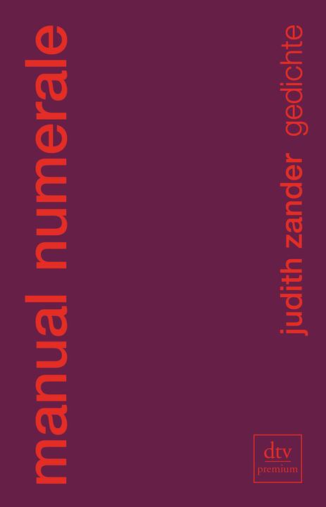 Produktbild manual numerale (Deutsch, Judith Zander, 2014)