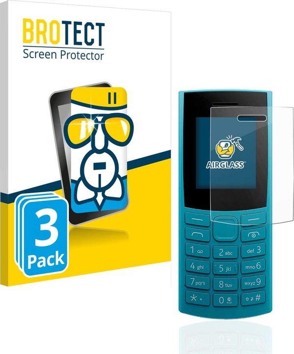 Actual product image BROTECT AirGlass Glass (3 Piece, Nokia 110 4G (2023))