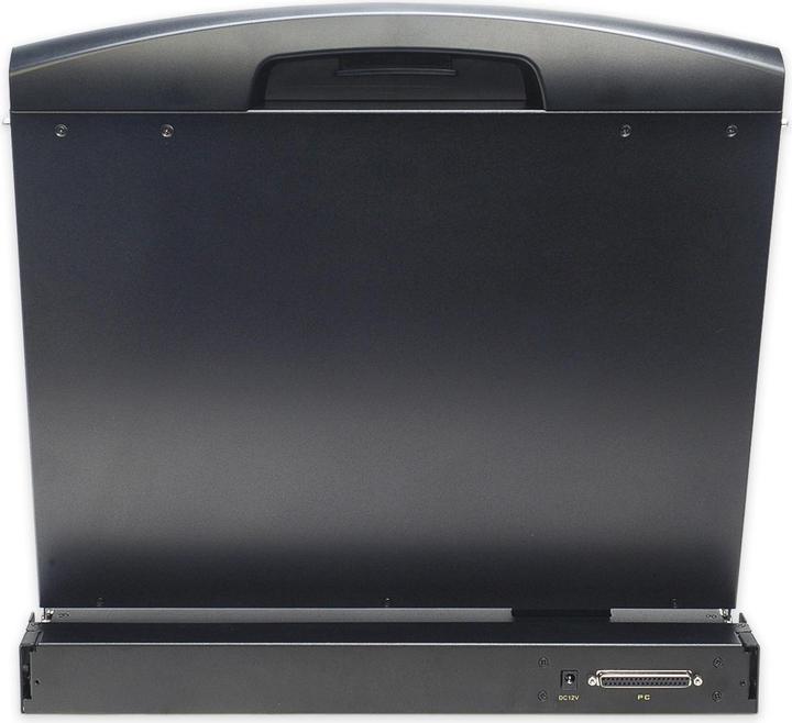 Produktbild Digitus Modulare Konsole mit 48,3cm 19Zoll TFT ohne Tastaur ohne KVM Modul RAL 9005 - schwarz