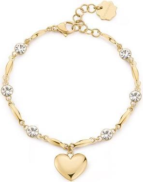 Brosway Beautiful Gold Plated Bracelet Heart And Chakra Crystals