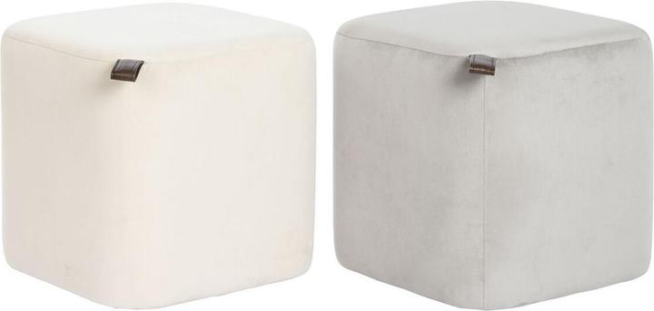 Produktbild DKD Home Decor Fussstütze Gelb Blau Beige Grau Scandi 35 x 35 x 35 cm (2 Stück)